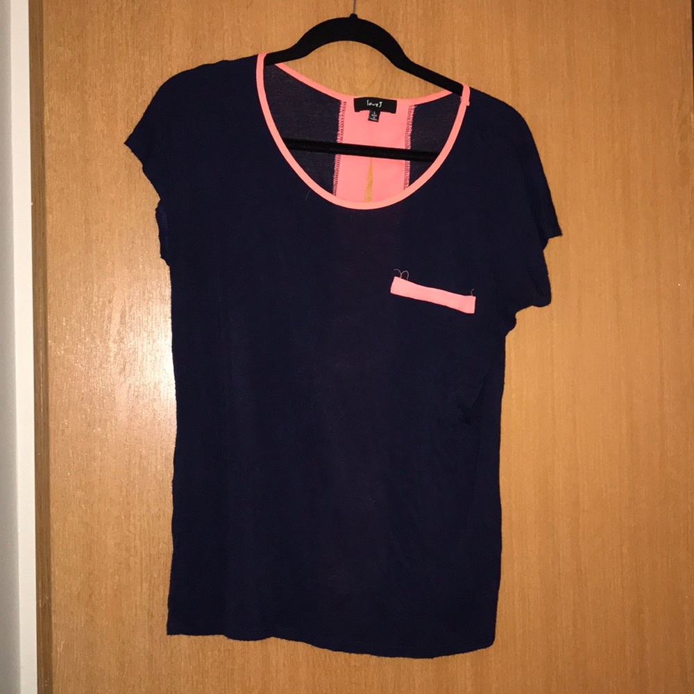Navy And Coral top